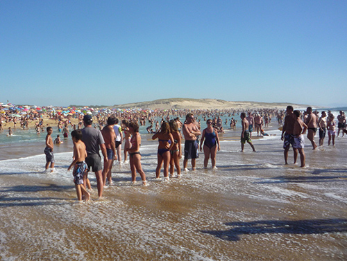 Il y a foule sur la plage de Vieux Boucau - Crédit photo: Gamebouille - CC- Flickr