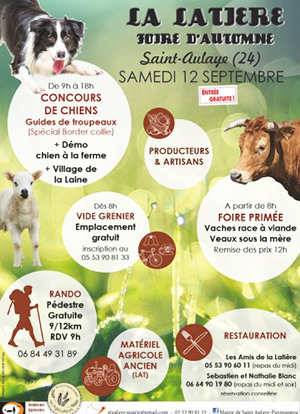 affiche de la foire de la latière
