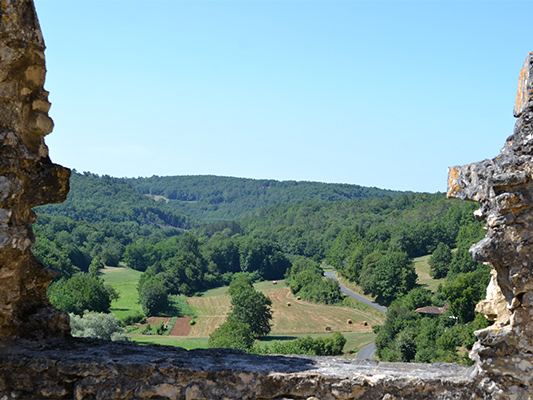 paysage vu du château de Bonaguil