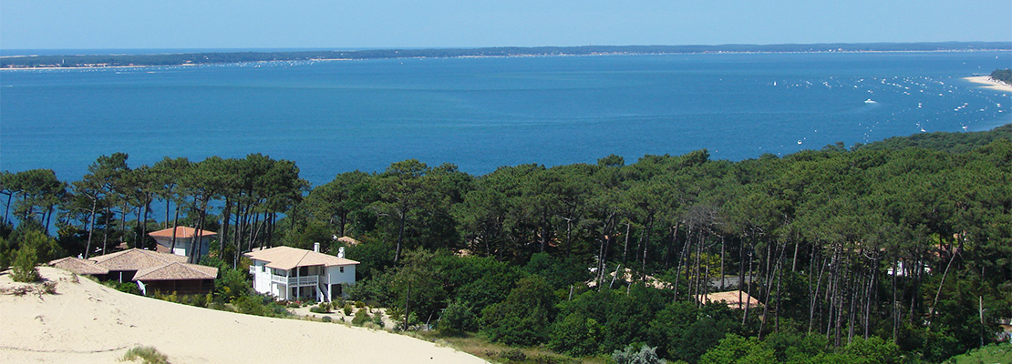 bassin d'arcachon vu de la teste de buch