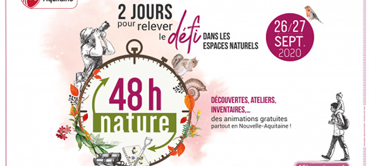 affiche 48 heures nature en nouvelle aquitaine