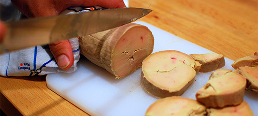 découpe de foie gras