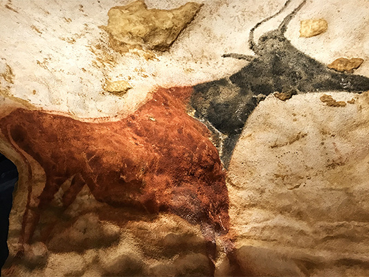 reproduction de peinture rupestre de Lascaux 4