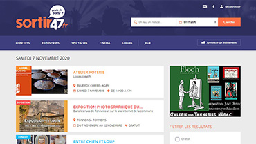 capture d'écran du site sortir47