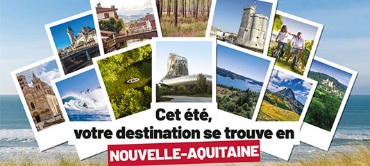 affiche promotion tourisme nouvelle-aquitaine