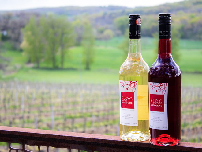 bouteilles de floc de gascogne