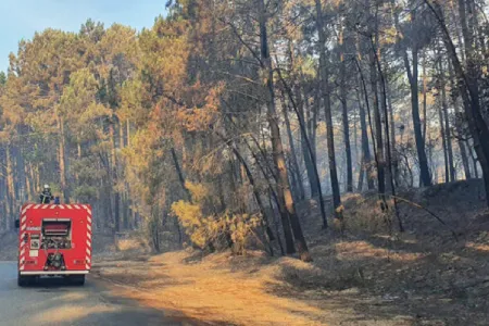 Incendie à la Teste de Buch